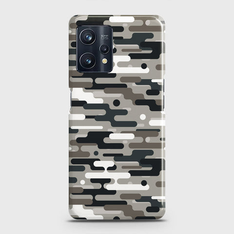Realme 9 Pro Plus Cover - Camo Series 2 - Black & Olive Design - Matte Finish - Snap On Hard Case with LifeTime Colors Guarantee
