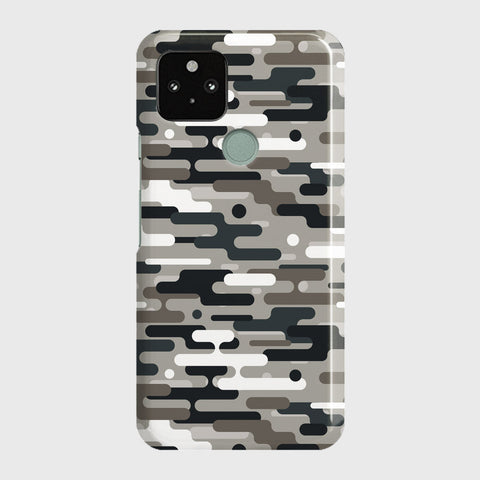 Google Pixel 5 XL Cover - Camo Series 2 - Black & Olive Design - Matte Finish - Snap On Hard Case with LifeTime Colors Guarantee