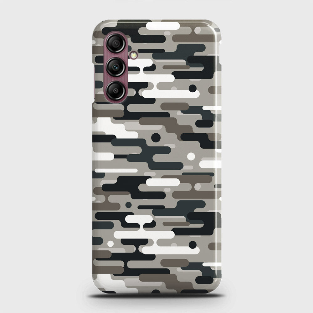 Samsung Galaxy A14 4G Cover - Camo Series 2 - Black & Olive Design - Matte Finish - Snap On Hard Case with LifeTime Colors Guarantee