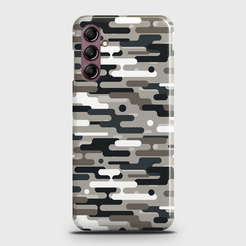 Samsung Galaxy A14 4G Cover - Camo Series 2 - Black & Olive Design - Matte Finish - Snap On Hard Case with LifeTime Colors Guarantee