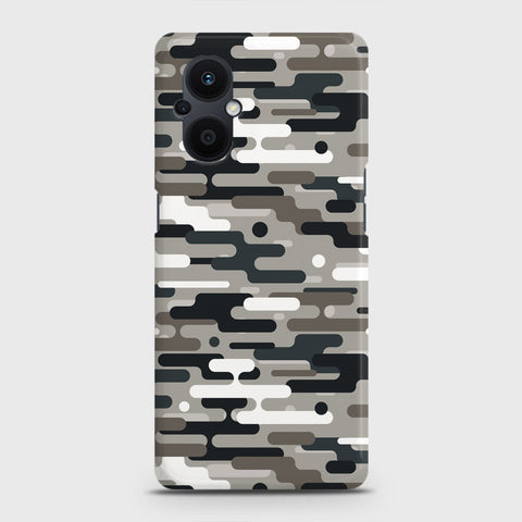 Oppo F21 Pro 5G Cover - Camo Series 2 - Black & Olive Design - Matte Finish - Snap On Hard Case with LifeTime Colors Guarantee
