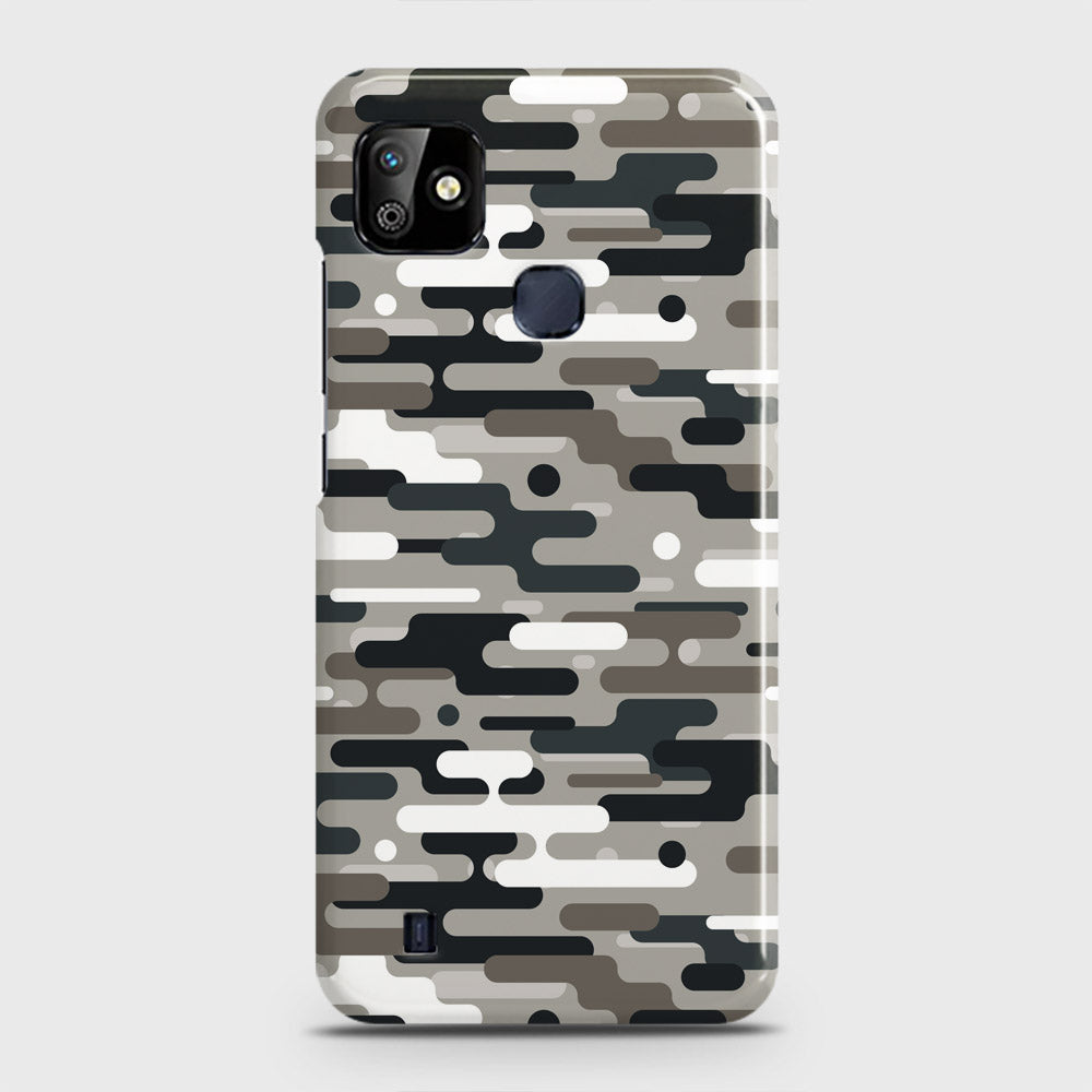 Infinix Smart HD 2021 Cover - Camo Series 2 - Black & Olive Design - Matte Finish - Snap On Hard Case with LifeTime Colors Guarantee
