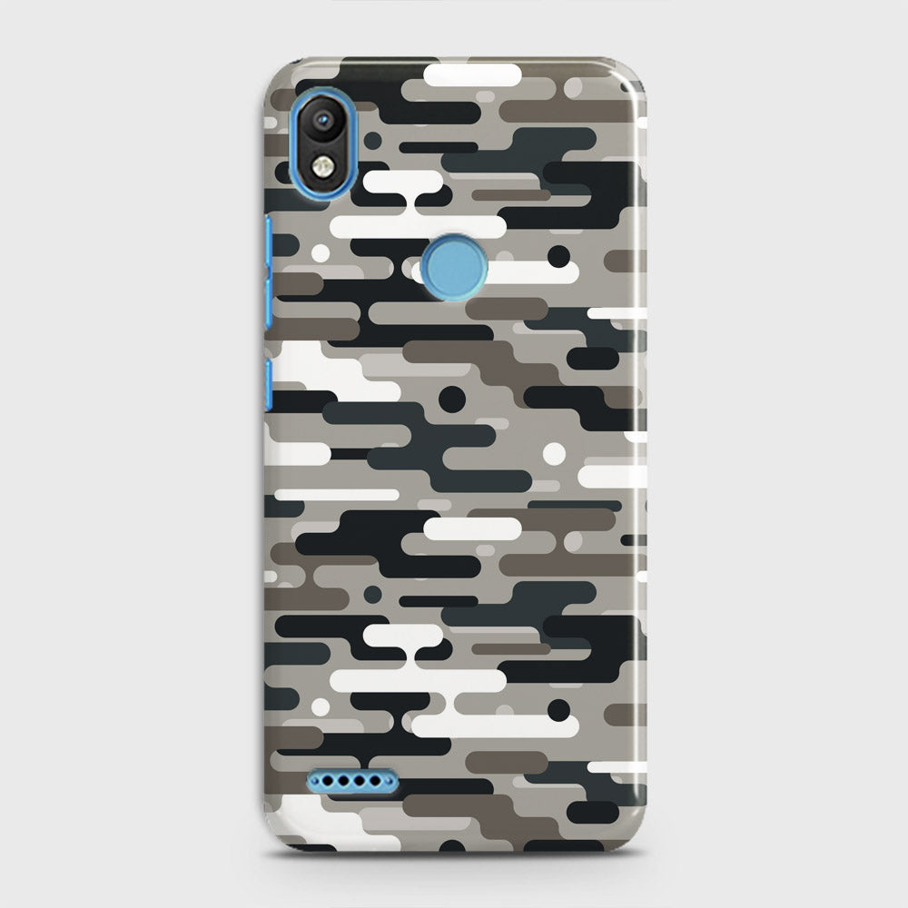 Infinix Smart 2 / X5515 Cover - Camo Series 2 - Black & Olive Design - Matte Finish - Snap On Hard Case with LifeTime Colors Guarantee