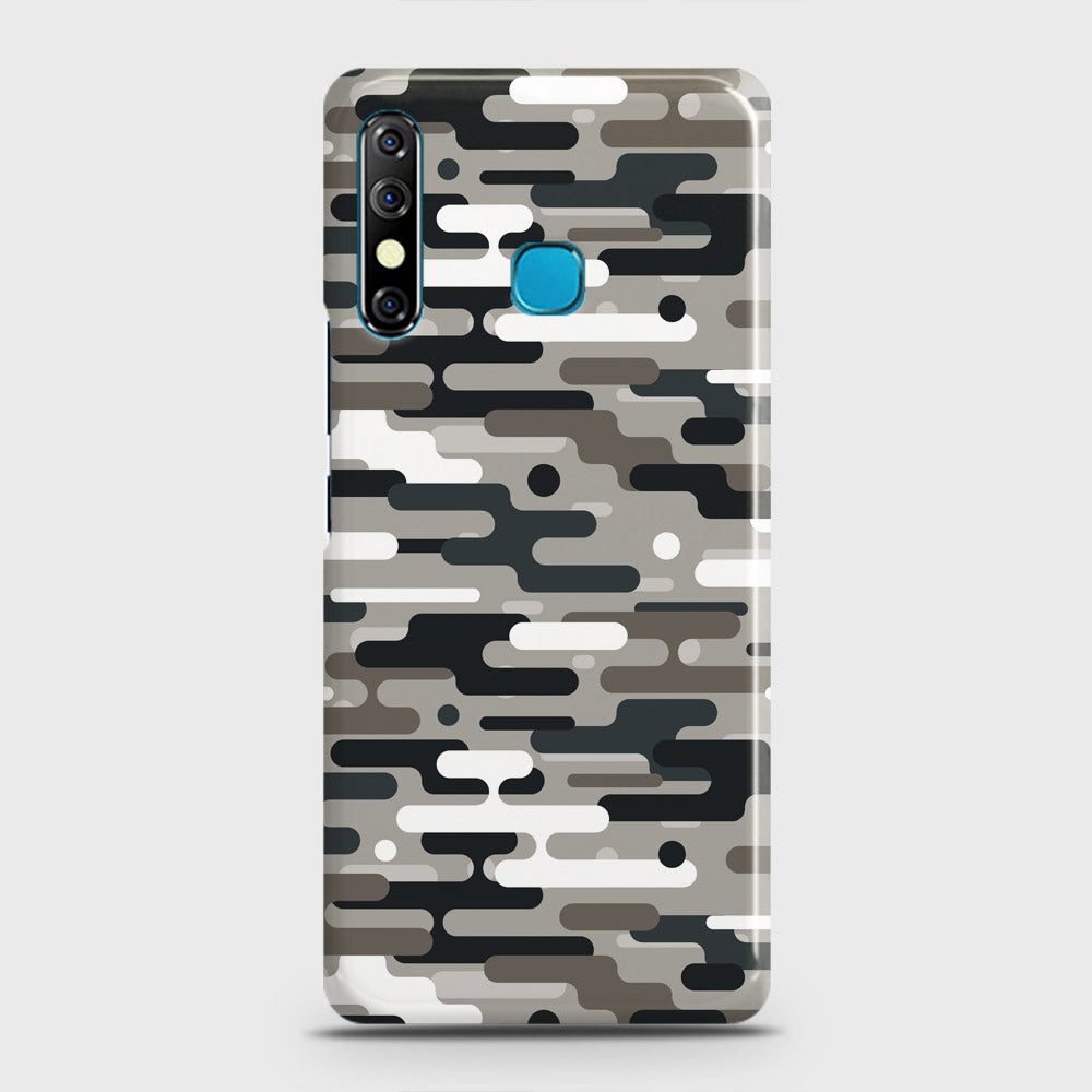 Tecno Spark 4 Cover - Camo Series 2 - Black & Olive Design - Matte Finish - Snap On Hard Case with LifeTime Colors Guarantee