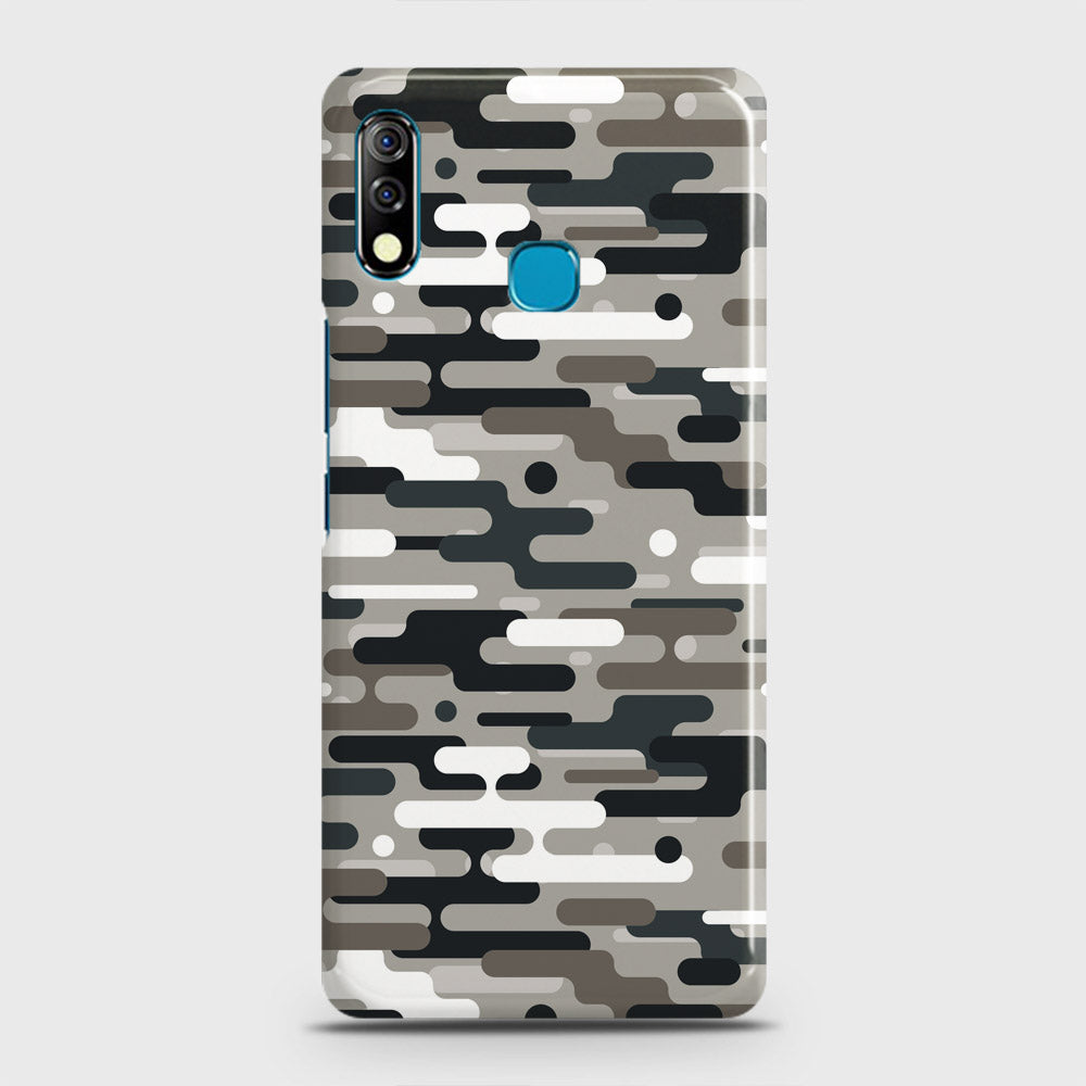 Tecno Camon 12 Cover - Camo Series 2 - Black & Olive Design - Matte Finish - Snap On Hard Case with LifeTime Colors Guarantee