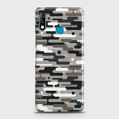 Tecno Camon 12 Cover - Camo Series 2 - Black & Olive Design - Matte Finish - Snap On Hard Case with LifeTime Colors Guarantee