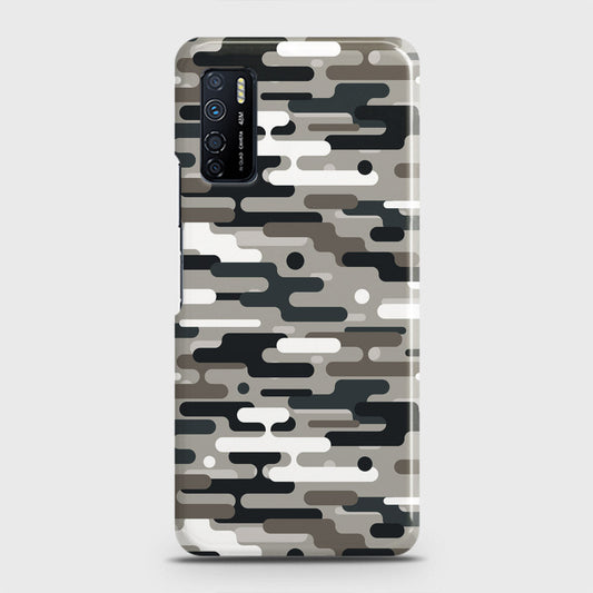 Infinix Note 7 Lite Cover - Camo Series 2 - Black & Olive Design - Matte Finish - Snap On Hard Case with LifeTime Colors Guarantee