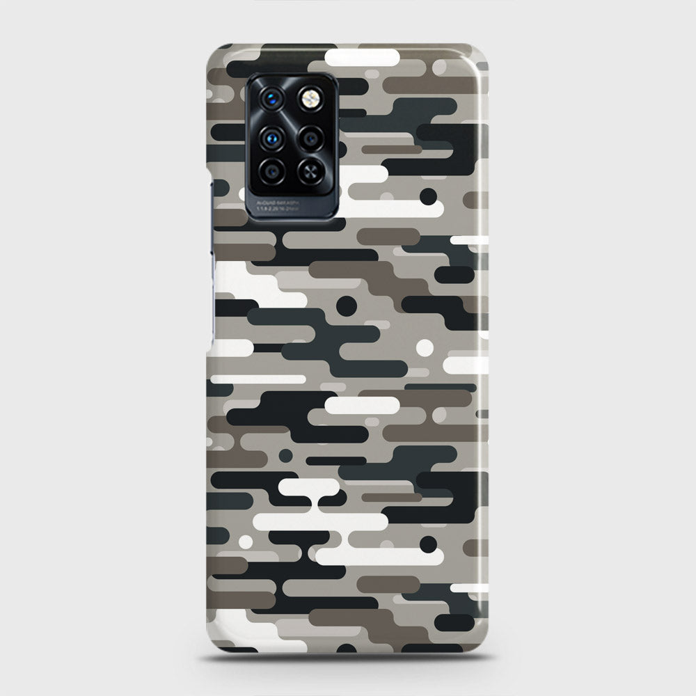 Infinix Note 10 Pro Cover - Camo Series 2 - Black & Olive Design - Matte Finish - Snap On Hard Case with LifeTime Colors Guarantee