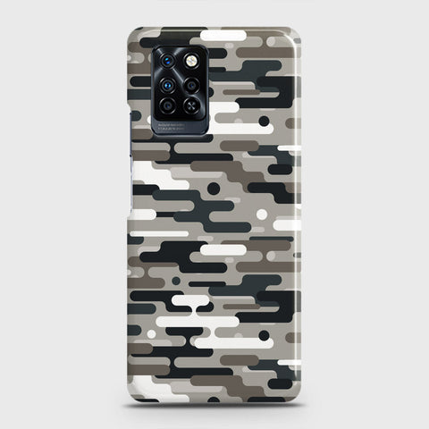 Infinix Note 10 Pro Cover - Camo Series 2 - Black & Olive Design - Matte Finish - Snap On Hard Case with LifeTime Colors Guarantee