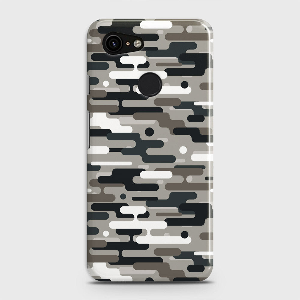 Google Pixel 3 Cover - Camo Series 2 - Black & Olive Design - Matte Finish - Snap On Hard Case with LifeTime Colors Guarantee