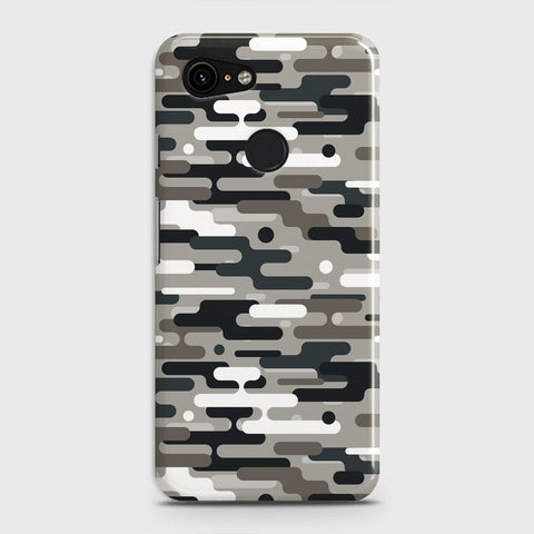 Google Pixel 3 Cover - Camo Series 2 - Black & Olive Design - Matte Finish - Snap On Hard Case with LifeTime Colors Guarantee