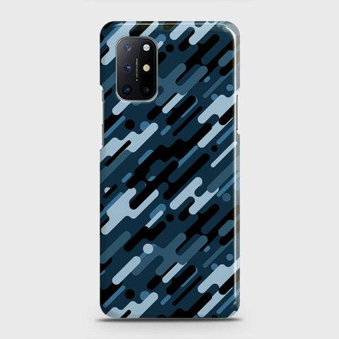 OnePlus 8T  Cover - Camo Series 3 - Black & Blue Design - Matte Finish - Snap On Hard Case with LifeTime Colors Guarantee