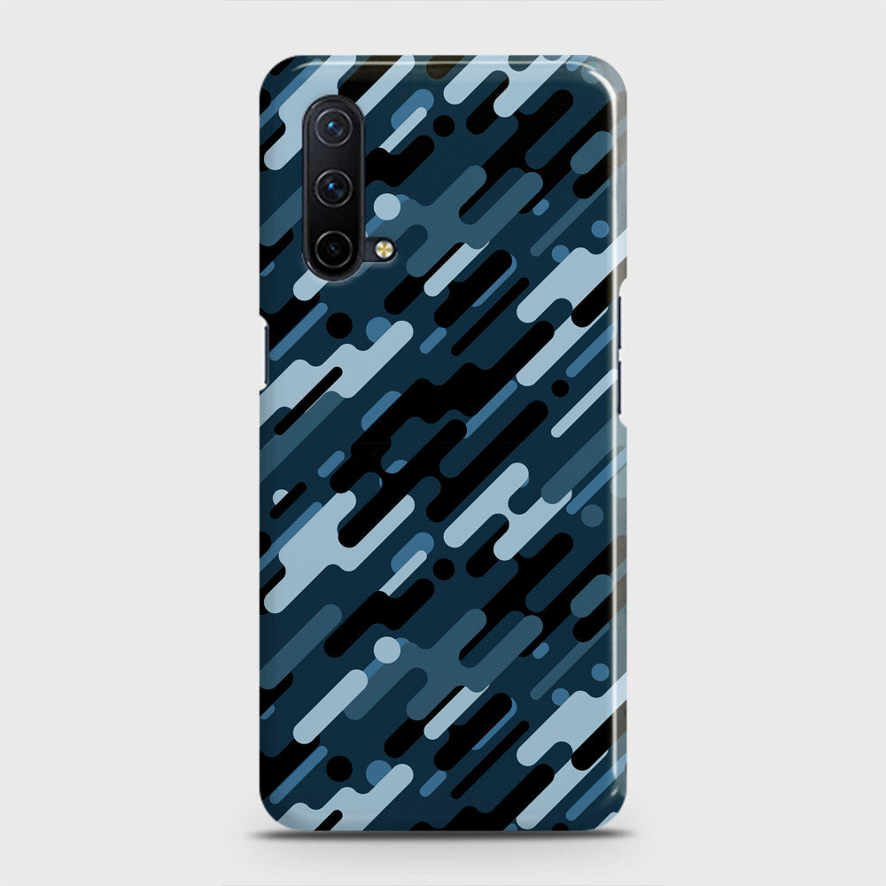 OnePlus Nord CE 5G  Cover - Camo Series 3 - Black & Blue Design - Matte Finish - Snap On Hard Case with LifeTime Colors Guarantee