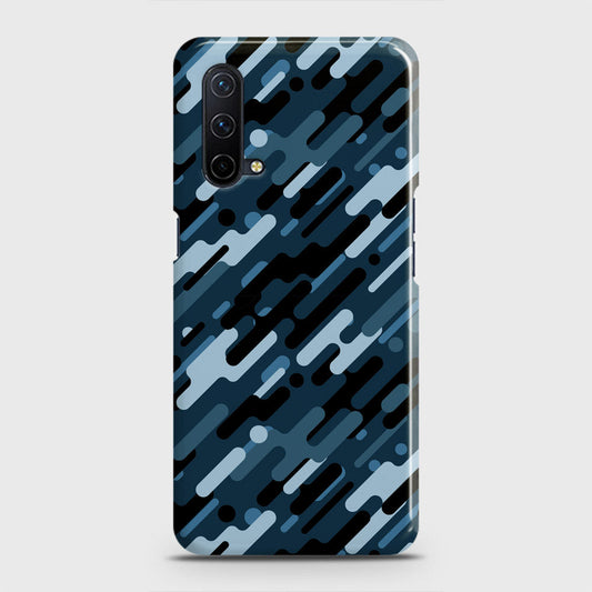 OnePlus Nord CE 5G  Cover - Camo Series 3 - Black & Blue Design - Matte Finish - Snap On Hard Case with LifeTime Colors Guarantee