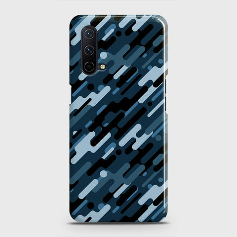 OnePlus Nord CE 5G  Cover - Camo Series 3 - Black & Blue Design - Matte Finish - Snap On Hard Case with LifeTime Colors Guarantee
