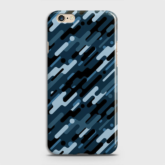 Oppo A71 Cover - Camo Series 3 - Black & Blue Design - Matte Finish - Snap On Hard Case with LifeTime Colors Guarantee