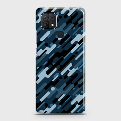 Realme C25 Cover - Camo Series 3 - Black & Blue Design - Matte Finish - Snap On Hard Case with LifeTime Colors Guarantee