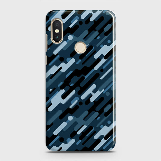 Xiaomi Redmi Note 5 Pro Cover - Camo Series 3 - Black & Blue Design - Matte Finish - Snap On Hard Case with LifeTime Colors Guarantee