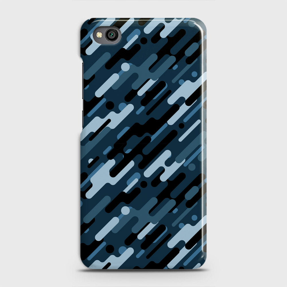 Xiaomi Redmi Go Cover - Camo Series 3 - Black & Blue Design - Matte Finish - Snap On Hard Case with LifeTime Colors Guarantee