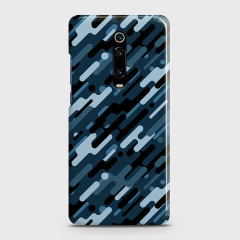 Xiaomi Redmi K20 Cover - Camo Series 3 - Black & Blue Design - Matte Finish - Snap On Hard Case with LifeTime Colors Guarantee