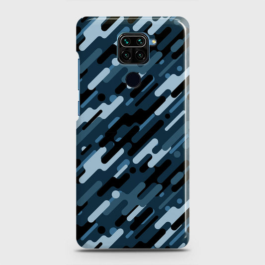 Xiaomi Redmi 10X 4G Cover - Camo Series 3 - Black & Blue Design - Matte Finish - Snap On Hard Case with LifeTime Colors Guarantee