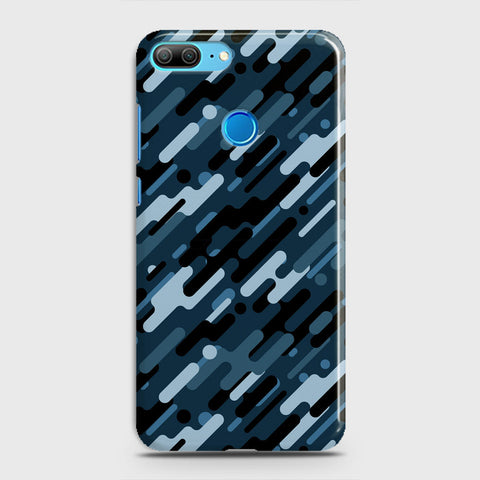 Huawei Honor 10 Cover - Camo Series 3 - Black & Blue Design - Matte Finish - Snap On Hard Case with LifeTime Colors Guarantee