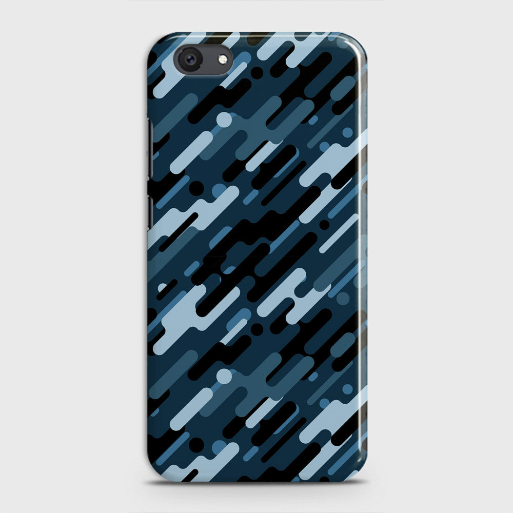 Vivo Y81i Cover - Camo Series 3 - Black & Blue Design - Matte Finish - Snap On Hard Case with LifeTime Colors Guarantee