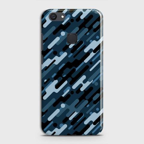 Vivo Y81 Cover - Camo Series 3 - Black & Blue Design - Matte Finish - Snap On Hard Case with LifeTime Colors Guarantee
