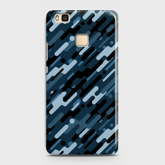Huawei P9 Lite Cover - Camo Series 3 - Black & Blue Design - Matte Finish - Snap On Hard Case with LifeTime Colors Guarantee