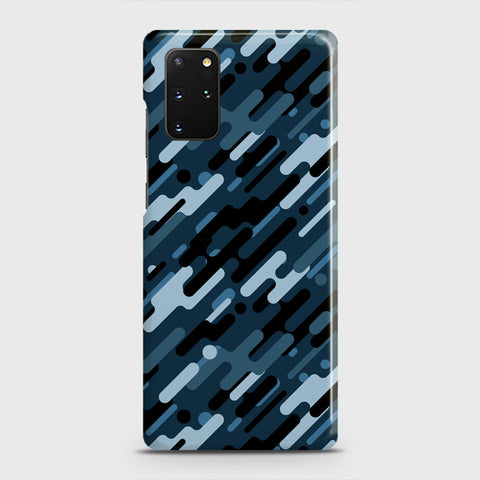 Samsung Galaxy S20 Plus Cover - Camo Series 3 - Black & Blue Design - Matte Finish - Snap On Hard Case with LifeTime Colors Guarantee
