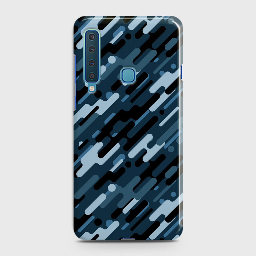Samsung Galaxy A9 Star Pro Cover - Camo Series 3 - Black & Blue Design - Matte Finish - Snap On Hard Case with LifeTime Colors Guarantee