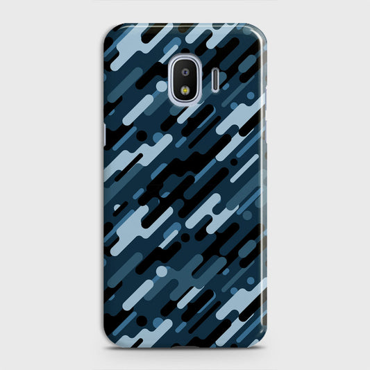 Samsung Galaxy Grand Prime Pro / J2 Pro 2018 Cover - Camo Series 3 - Black & Blue Design - Matte Finish - Snap On Hard Case with LifeTime Colors Guarantee
