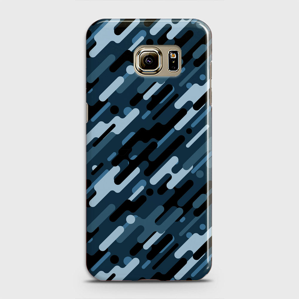 Samsung Galaxy Note 5 Cover - Camo Series 3 - Black & Blue Design - Matte Finish - Snap On Hard Case with LifeTime Colors Guarantee