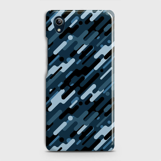 Vivo Y90 Cover - Camo Series 3 - Black & Blue Design - Matte Finish - Snap On Hard Case with LifeTime Colors Guarantee