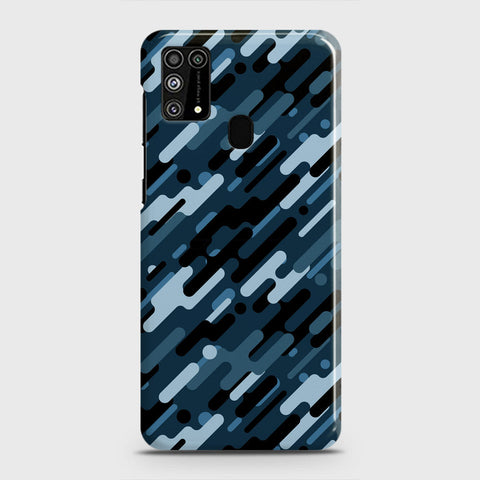 Samsung Galaxy M31 Cover - Camo Series 3 - Black & Blue Design - Matte Finish - Snap On Hard Case with LifeTime Colors Guarantee