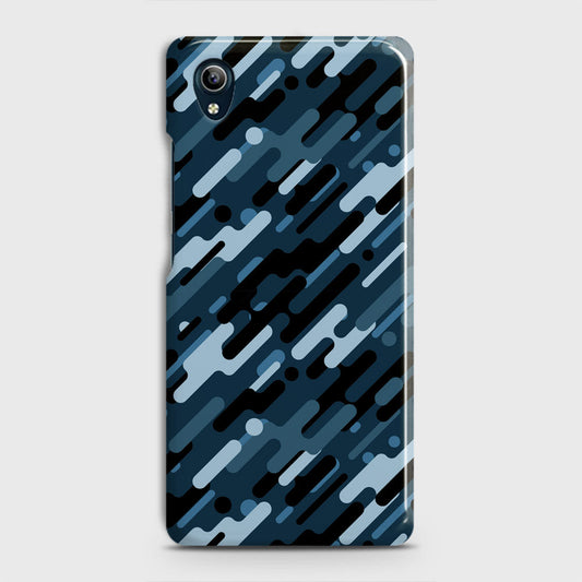 Vivo Y91i Cover - Camo Series 3 - Black & Blue Design - Matte Finish - Snap On Hard Case with LifeTime Colors Guarantee