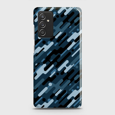 Samsung Galaxy M52 5G Cover - Camo Series 3 - Black & Blue Design - Matte Finish - Snap On Hard Case with LifeTime Colors Guarantee