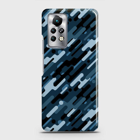 Infinix Note 11 Pro Cover - Camo Series 3 - Black & Blue Design - Matte Finish - Snap On Hard Case with LifeTime Colors Guarantee