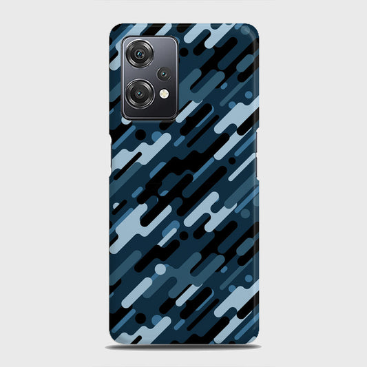 OnePlus Nord CE 2 Lite 5G Cover - Camo Series 3 - Black & Blue Design - Matte Finish - Snap On Hard Case with LifeTime Colors Guarantee