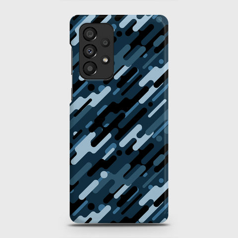 Samsung Galaxy A23 Cover - Camo Series 3 - Black & Blue Design - Matte Finish - Snap On Hard Case with LifeTime Colors Guarantee