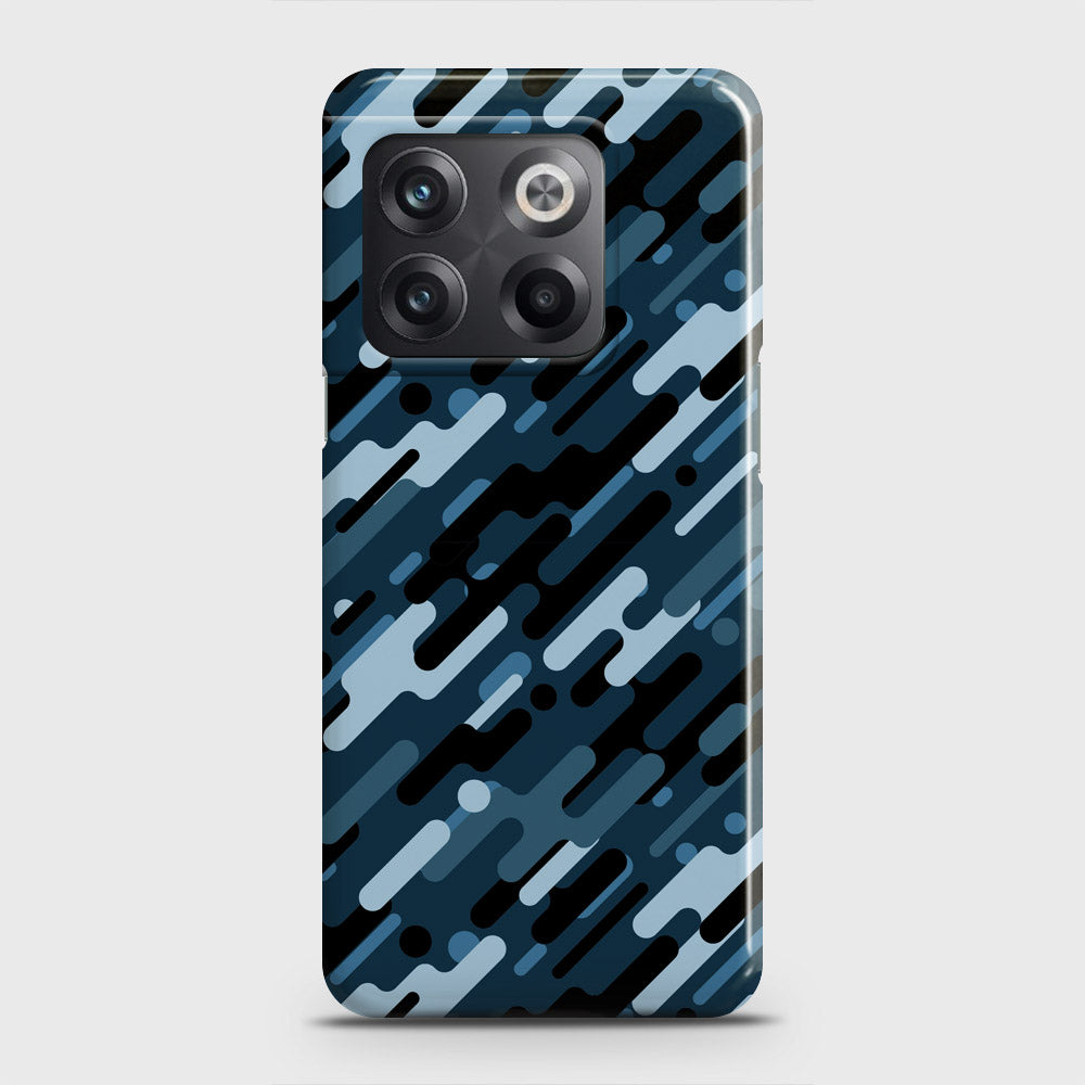 OnePlus Ace Pro Cover - Camo Series 3 - Black & Blue Design - Matte Finish - Snap On Hard Case with LifeTime Colors Guarantee
