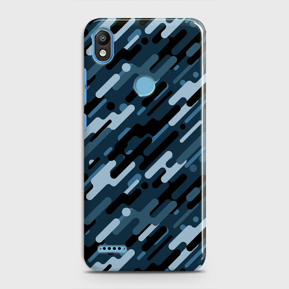 Infinix Smart 2 / X5515 Cover - Camo Series 3 - Black & Blue Design - Matte Finish - Snap On Hard Case with LifeTime Colors Guarantee