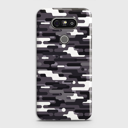 LG G5 Cover - Camo Series 2 - Black & White Design - Matte Finish - Snap On Hard Case with LifeTime Colors Guarantee