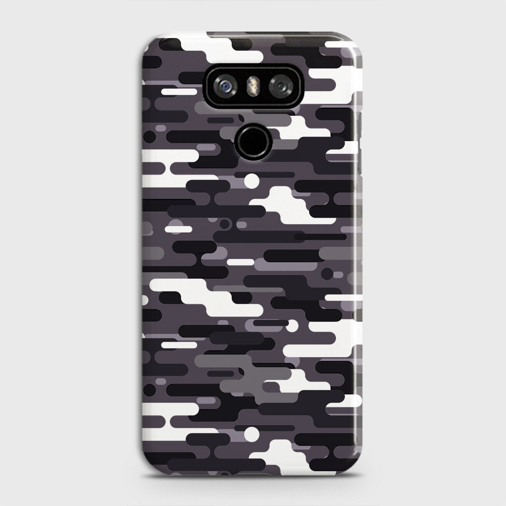 LG G6 Cover - Camo Series 2 - Black & White Design - Matte Finish - Snap On Hard Case with LifeTime Colors Guarantee