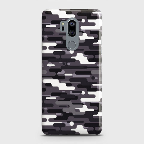 LG G7 ThinQ Cover - Camo Series 2 - Black & White Design - Matte Finish - Snap On Hard Case with LifeTime Colors Guarantee