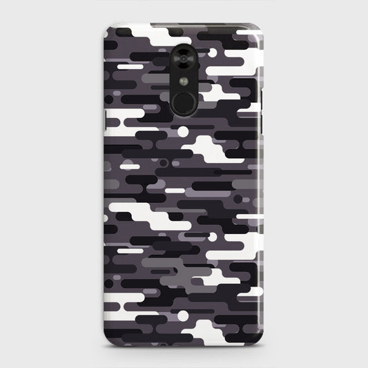 LG Stylo 4 Cover - Camo Series 2 - Black & White Design - Matte Finish - Snap On Hard Case with LifeTime Colors Guarantee