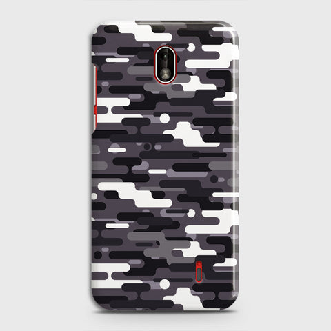 Nokia 1 Plus Cover - Camo Series 2 - Black & White Design - Matte Finish - Snap On Hard Case with LifeTime Colors Guarantee