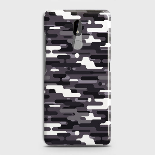 Nokia 3.2 Cover - Camo Series 2 - Black & White Design - Matte Finish - Snap On Hard Case with LifeTime Colors Guarantee