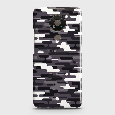 Nokia 3.4 Cover - Camo Series 2 - Black & White Design - Matte Finish - Snap On Hard Case with LifeTime Colors Guarantee