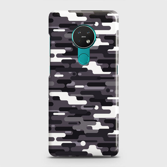 Nokia 6.2 Cover - Camo Series 2 - Black & White Design - Matte Finish - Snap On Hard Case with LifeTime Colors Guarantee